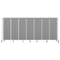 National Public Seating Room Divider, 6' Height, 7 Sections, Grey Panels and Grey Frame RDG6-7PT02 - alternate 2